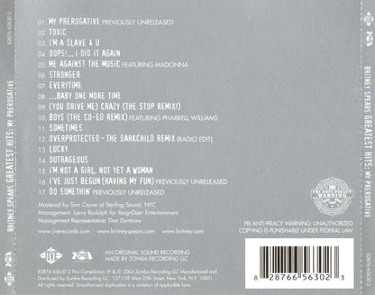 Britney Spears : Greatest Hits: My Prerogative (CD, Comp)