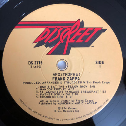 Frank Zappa : Apostrophe (') (LP, Album, Win)