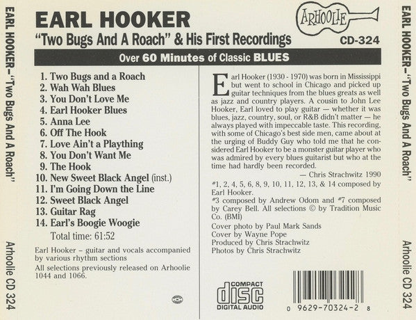 Earl Hooker : Two Bugs And A Roach (CD, Comp)