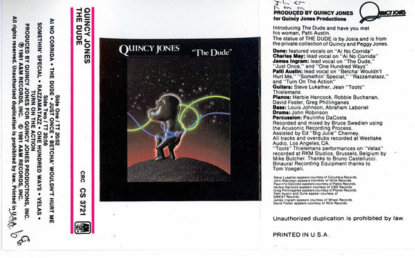 Quincy Jones : The Dude (Cass, Album, Club)