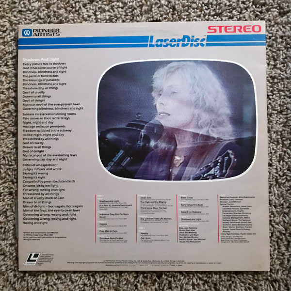 Joni Mitchell : Shadows And Light (Laserdisc, 12", NTSC)