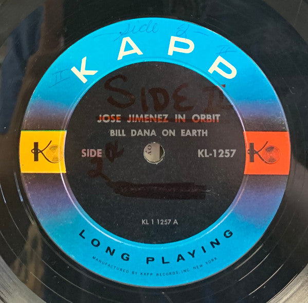 Jose Jimenez (3) : Jose Jimenez In Orbit (Bill Dana On Earth) (LP, Mono, Ind)