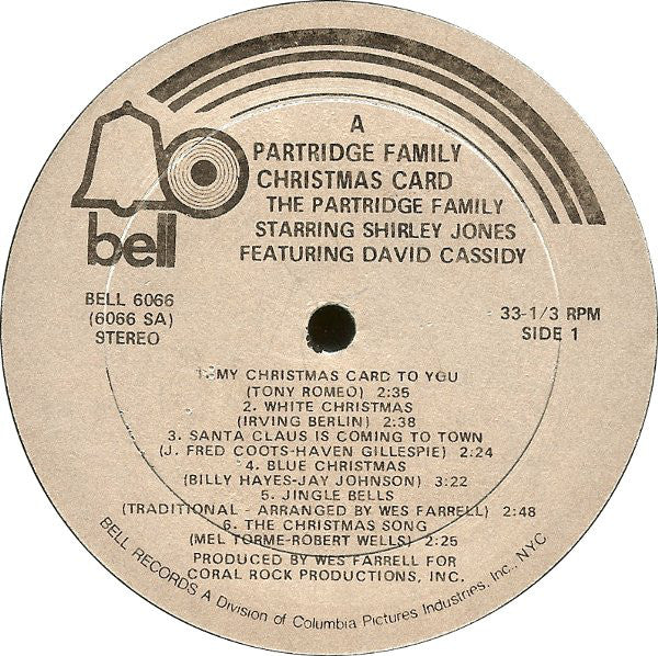 The Partridge Family : A Partridge Family Christmas Card (LP, Album)