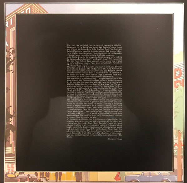 Led Zeppelin : The Soundtrack From The Film The Song Remains The Same (2xLP, Album, Club, CRC)