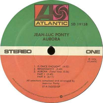 Jean-Luc Ponty : Aurora (LP, Album, RE, SP )