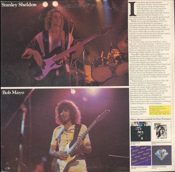 Peter Frampton : Frampton Comes Alive! (2xLP, Album, Pit)