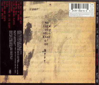 Radiohead : I Might Be Wrong - Live Recordings (CD, EP)