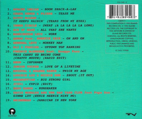 Various : Reggae 93 (CD, Comp)