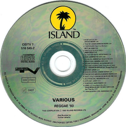 Various : Reggae 93 (CD, Comp)