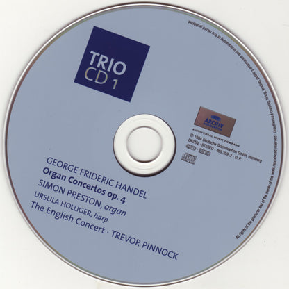 Handel* - The English Concert, Simon Preston, Trevor Pinnock : Complete Organ Concertos (3xCD, Comp, RE)