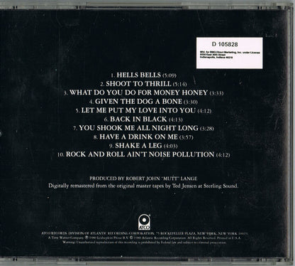 AC/DC : Back In Black (CD, Album, Club, RE, RM, Spe)