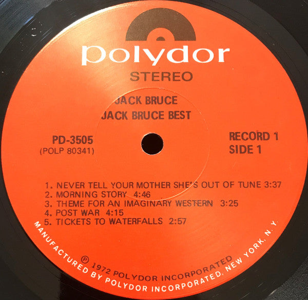 Jack Bruce : At His Best (2xLP, Comp, Scr)