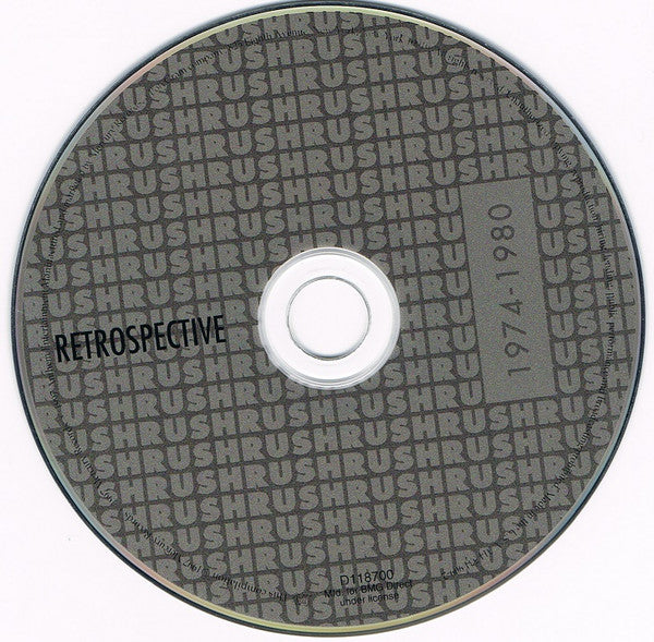 Rush : Retrospective I 1974-1980 (CD, Comp, Club, RE, UML)