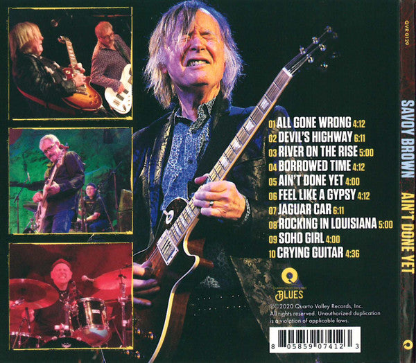 Savoy Brown : Ain't Done Yet (CD, Album)