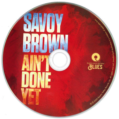 Savoy Brown : Ain't Done Yet (CD, Album)