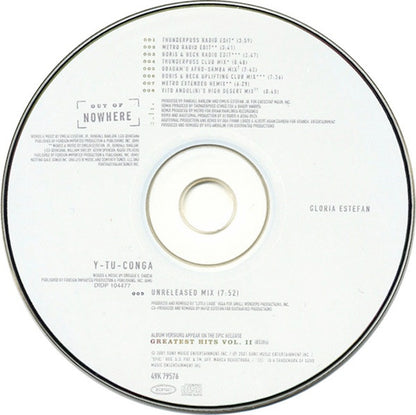Gloria Estefan : Out Of Nowhere (CD, Maxi)