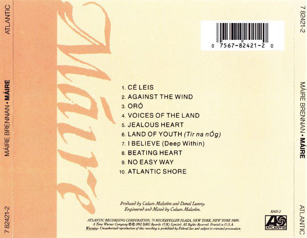 Maire Brennan : Máire (CD, Album, SRC)