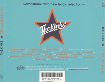 The Kinks : Celluloid Heroes - The Kinks' Greatest (CD, Comp, Club, RM)