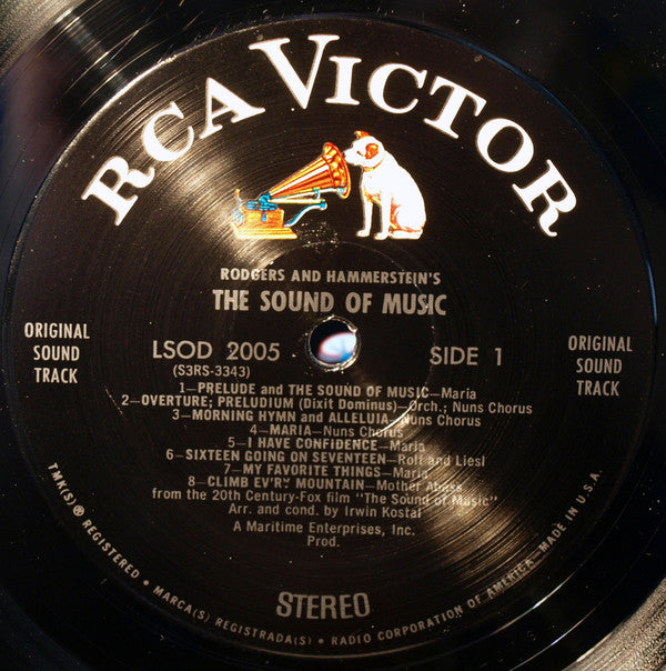 Rodgers And Hammerstein* / Julie Andrews, Christopher Plummer, Irwin Kostal : The Sound Of Music (An Original Soundtrack Recording) (LP, Album, Roc)