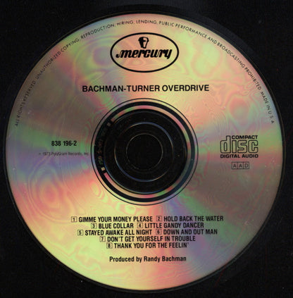 Bachman-Turner Overdrive : Bachman-Turner Overdrive (CD, Album, RE, PMD)