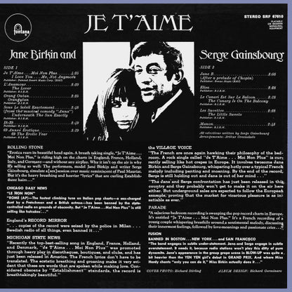 Jane Birkin And Serge Gainsbourg : Je T'Aime = Beautiful Love (LP, Album)