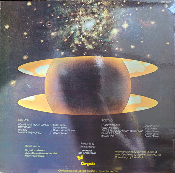 Robin Trower : Twice Removed From Yesterday (LP, Album)