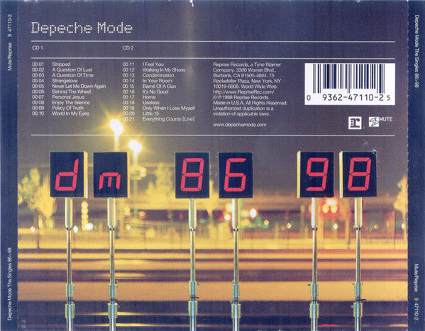 Buy Depeche Mode : The Singles 86 > 98 (2xCD, Comp, Club, RM