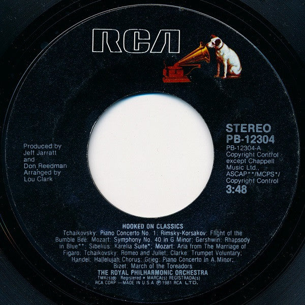 The Royal Philharmonic Orchestra* : Hooked On Classics (7", Single, Styrene, Ind)