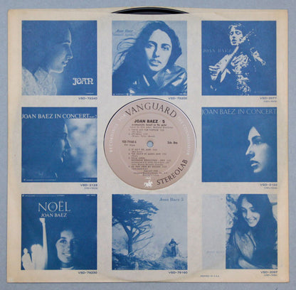Joan Baez : 5 (LP, Album, RE, Pit)