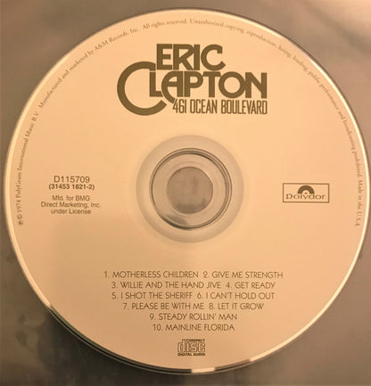 Eric Clapton : 461 Ocean Boulevard (CD, Album, Club, RE, RM)