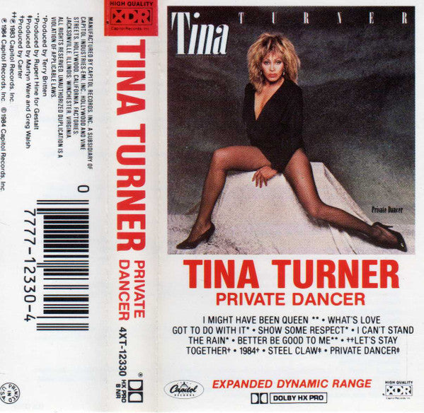 Tina Turner : Private Dancer (Cass, Album, RE, Win)