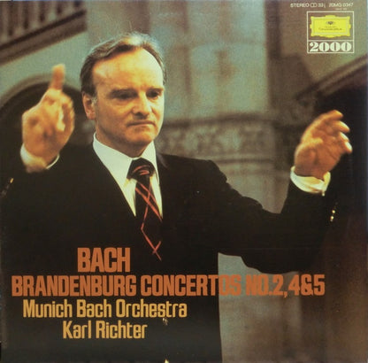 Bach*, Munich Bach Orchestra*, Karl Richter : Karl Richter - Brandenburg Concertos Nos. 2, 4, 5 (LP)