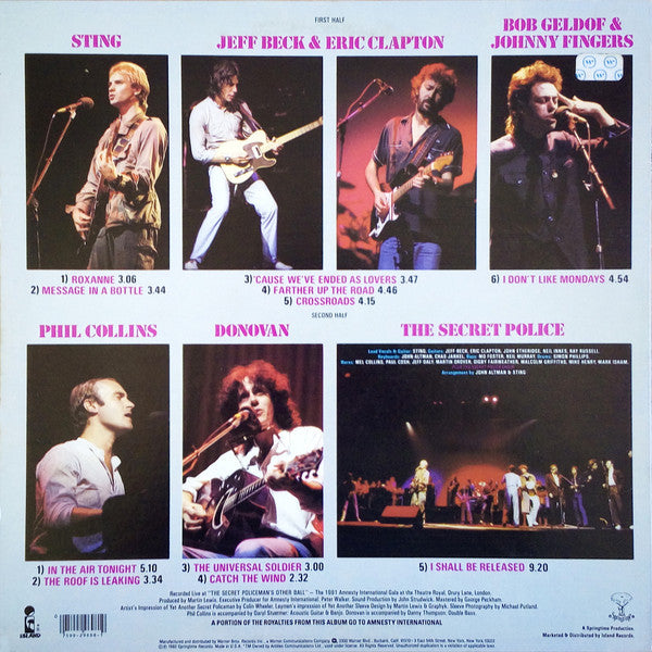 Various : The Secret Policeman's Other Ball (The Music) (LP, Album, Win)