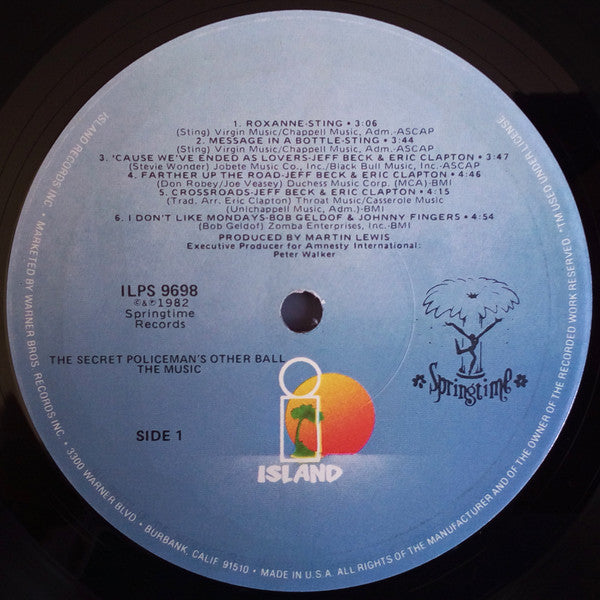 Various : The Secret Policeman's Other Ball (The Music) (LP, Album, Win)