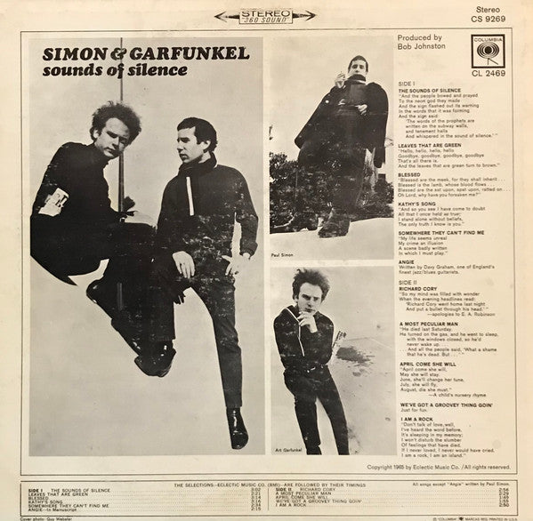 Simon & Garfunkel : Sounds Of Silence (LP, Album, San)