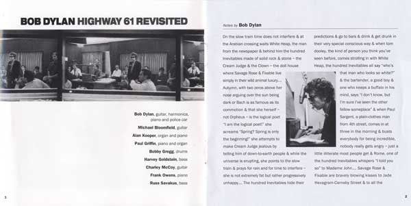 Bob Dylan : Highway 61 Revisited (CD, Album, RE, RM)