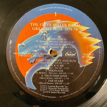 Steve Miller Band : Greatest Hits 1974-78 (LP, Comp, Gol)