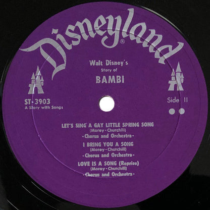 Unknown Artist : Walt Disney's Story And Songs From Bambi (LP)