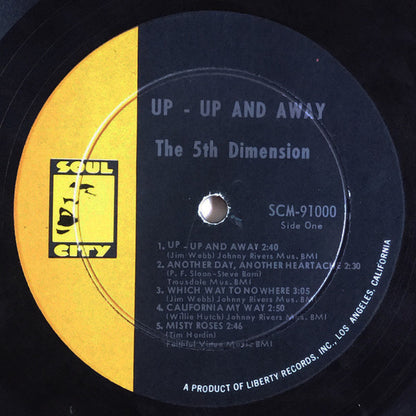 The 5th Dimension* : Up, Up And Away (LP, Album, Mono)