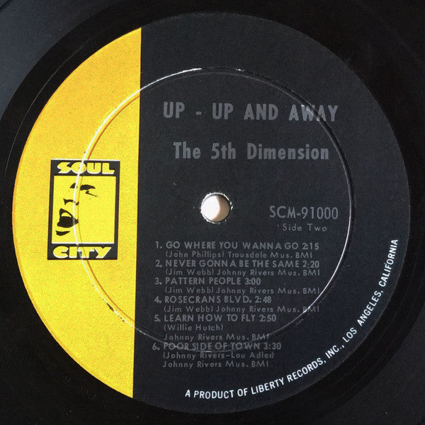 The 5th Dimension* : Up, Up And Away (LP, Album, Mono)