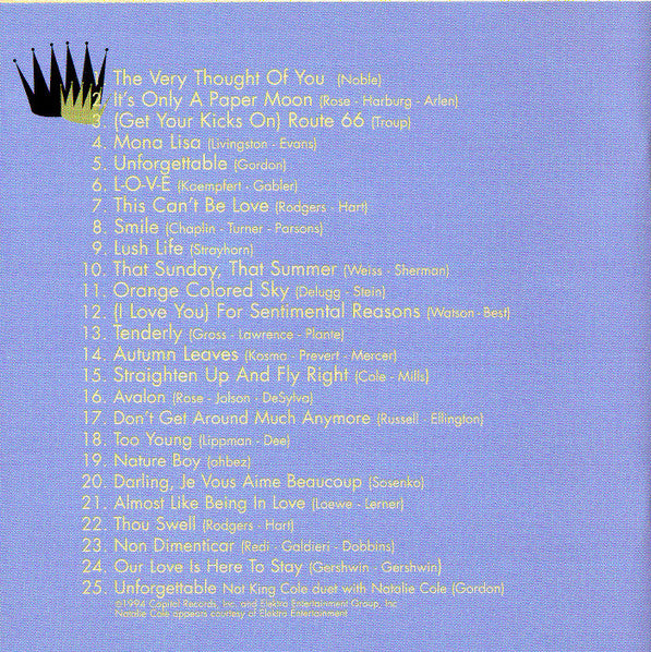 Nat King Cole : Unforgettable (CD, Comp, RM)