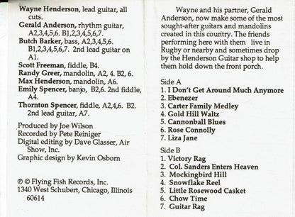 Wayne Henderson (3) : Rugby Guitar (Cass)