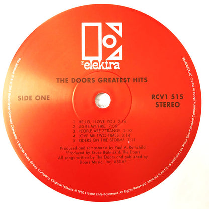 The Doors : Greatest Hits (LP, Comp, Ltd, RE, RM, Whi)