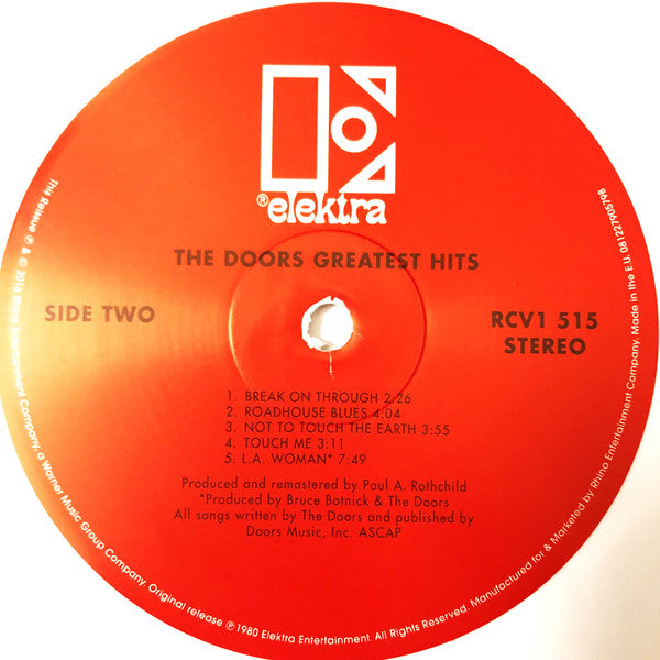 The Doors : Greatest Hits (LP, Comp, Ltd, RE, RM, Whi)
