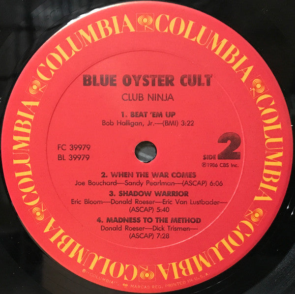 Blue Öyster Cult : Club Ninja (LP, Album, Car)