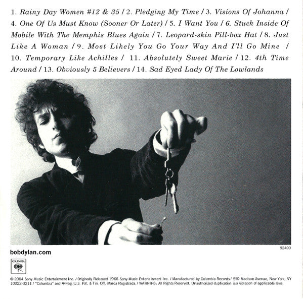 Bob Dylan : Blonde On Blonde (CD, Album, RE, RM)