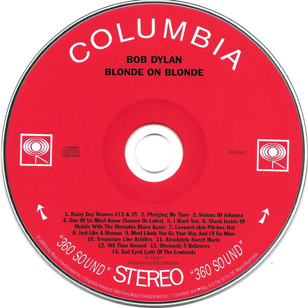 Bob Dylan : Blonde On Blonde (CD, Album, RE, RM)