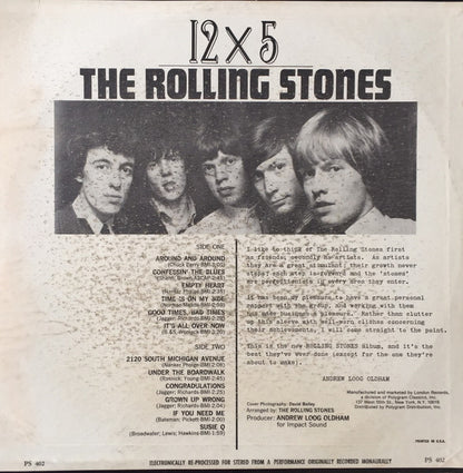 The Rolling Stones : 12 X 5 (LP, Album, RE, Hau)