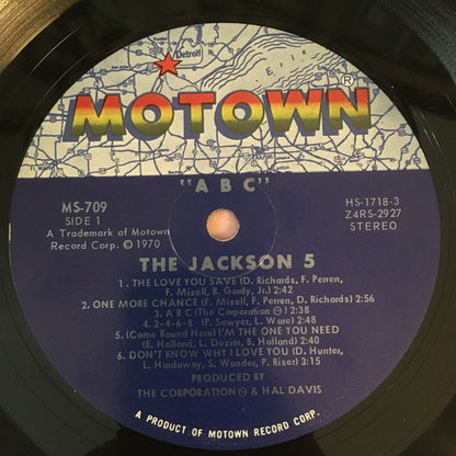 The Jackson 5 : ABC (LP, Album)