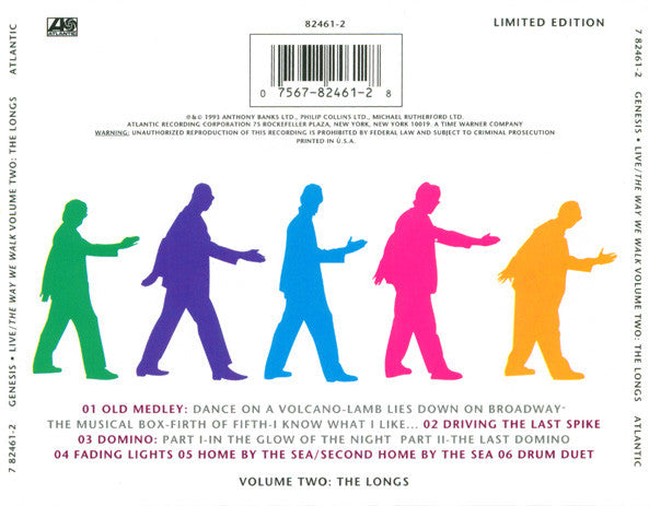 Genesis : Live / The Way We Walk (Volume Two: The Longs) (CD, Album, Ltd)